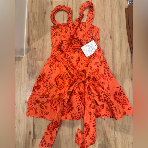 Free People Matilde Coral Mini Dress NWT - Picture 4 of 5